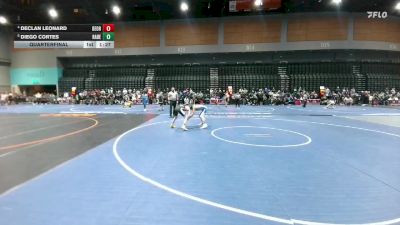 113 lbs Quarterfinal - Diego Cortes, Rancho Bernardo vs Declan Leonard, Del Oro