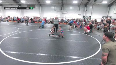 37 lbs Round 4 - Chaos Vasquez, Fort Stewart Wrestling Club vs Xander Cooley, PTC Wrestling