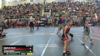 56 lbs Round 1 - Charlie Milam, CEWA vs Ryker Bailey, Southeast Ohio Mat Monsters