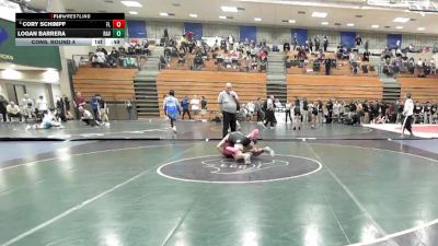 132 lbs Cons. Round 4 - Logan Barrera, Ramona vs Cory Schimpf, Faith Lutheran