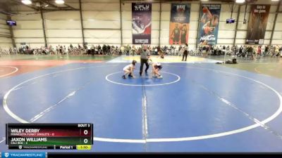 52 lbs Rd# 2 10:30am Friday - Wiley Derby, Minnesota Funky Singlets vs Jaxon Williams, Cali Red