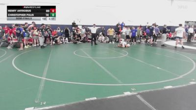 96 lbs Semifinal - Henry Antrobus, Indiana Outlaws Black-HS vs Christopher Pulis, The Plumbers-HS