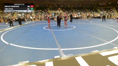 64 - 67 lbs Rr Rnd 3 - Emyle Thompson, HURRICANE WRESTLING ACADEMY vs Abe Little, Collinsville Cardinal Youth Wrestling