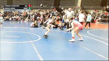 95 lbs Rr Rnd 3 - Kyndall Kloepping, NewWhale Teel - Girls vs Abigail Neidig, MGW Black Widows - Girls