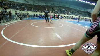 65 lbs Round Of 16 - Ashlynn Clark, Choctaw Ironman Youth Wrestling vs Harper Jackson, Shelton Wrestling Academy