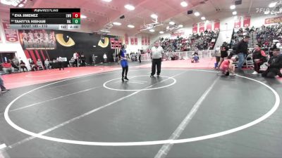 110 lbs Champ. Round 3 - Tahiyya Hisham, Valencia vs Eva Jimenez, Lawndale