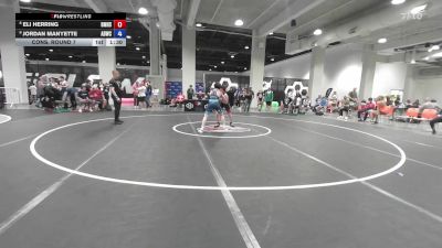 U17 GR - 55 lbs Cons. Round 7 - Eli Herring, Bishop McCort High School Wrestling vs Jordan Manyette, American Dream Wrestling Club