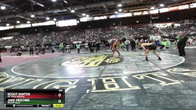 126 lbs Cons. Semi - Jake Mescher, Bishop Kelly vs Scout Santos, Mt. View Oregon