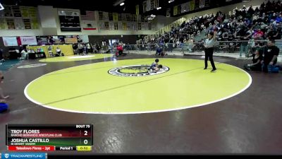 53 lbs Cons. Round 1 - Troy Flores, Rancho Bernardo Wrestling Club vs Joshua Castillo, Hi Desert Swarm