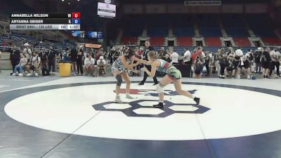 135 lbs 7th Place Match - Annabella Nelson, Wisconsin vs Aryanna Geiger, Illinois