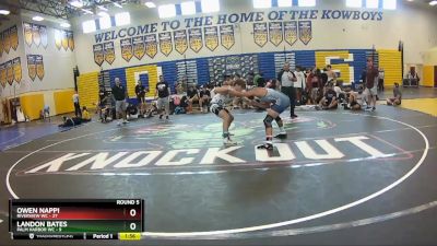 150 lbs Round 5 (8 Team) - Landon Bates, Palm Harbor WC vs OWEN NAPPI, Riverview WC