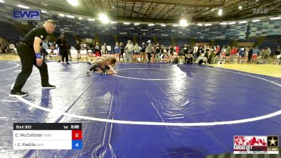 95-105 lbs Semifinal - Cassidy McCallister, Sebolt Wrestling Academy vs Zariah Padilla, Daniel Cormier Wrestling Club