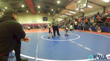 35 lbs Quarterfinal - Chet Clay, Skiatook Youth Wrestling vs Colson Starr, Hilldale Youth Wrestling Club