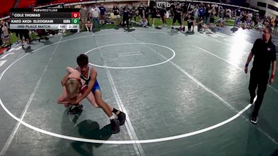110 lbs 2nd Place Match - Cole Thomas vs Kaeo Akoi- Eleogram, Hawaii