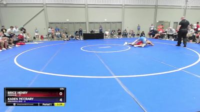 175 lbs Placement Matches (8 Team) - Brice Henry, Missouri vs Kaden McCrary, Arkansas Red
