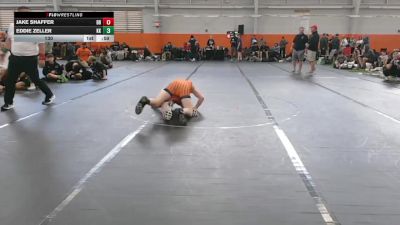 130 lbs Round 4 (6 Team) - Eddie Zeller, Kardiac Kidz vs Jake Shaffer, Dayton Bandits