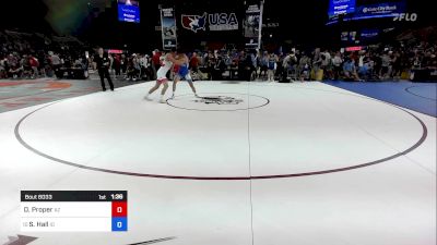 132 lbs Cons 16 #2 - Owen Proper, AZ vs Sean Hall, ID