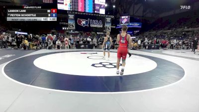120 lbs Cons. Sub-rd Of 64 - Landon Lane, MO vs Peyton Schoettle, IN