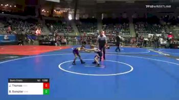 70 lbs Semifinal - John Thomas, Ciwc Team Intensity vs Bronc Sumpter, Vian Youth Wrestling