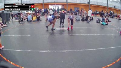 175 lbs Round 1 (4 Team) - Nataliya Clyburn, Team Palmetto Purple vs Hannah Crowe, Georgia United
