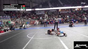 55 lbs Quarterfinal - Matthew Salas, Ulysses WC vs Marquis Barnett Jr., Thunderbird