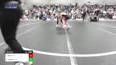 67 lbs Rr Rnd 2 - Justice Rich, Skiatook Youth Wrestling vs Francie Hester, Runestone