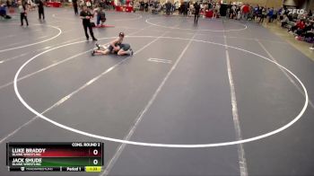 130 lbs Cons. Round 2 - Luke Braddy, Blaine Wrestling vs Jack Smude, Blaine Wrestling