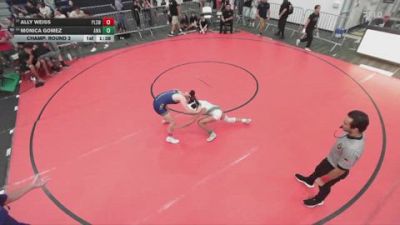 120 lbs Champ. Round 2 - Monica Gomez, Arete Wrestling Academy vs Ally Weiss, Phase3 Lab School Wrestling