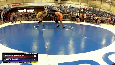 150 lbs Cons. Round 3 - Jeremiah Hernandez, IL vs Carson Bohall, IN