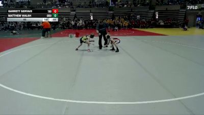 60 lbs Semis & 1st Wrestleback (8 Team) - Matthew Walsh, Greenbush vs Garrett Gervais, TMBWWG