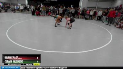 165 lbs Semifinal - Ryland Schneider, Team Nazar Training Center vs Jaxon Miller, Ubasa Wrestling Academy