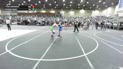122 lbs Rr Rnd 1 - Tyler Anderson, Wrightwood Wrestling Club vs Kayden Coday, Fallon Outlaws WC