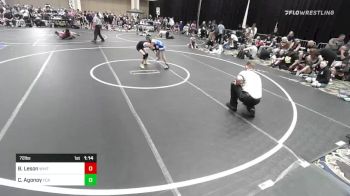 72 lbs Quarterfinal - Brayden Leson, White Tiger Wrestling vs Cayden Agonoy, FCA Wrestling HI