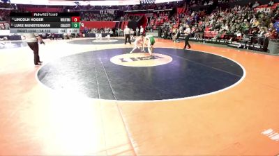 1A 132 lbs Cons. Round 2 - Luke Munsterman, Coal City vs Lincoln Hoger, West Chicago (Wheaton Academy)