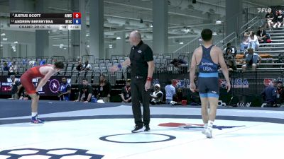 77 kg Champ. Rd Of 16 - Justus Scott, Army (WCAP) vs Andrew Berreyesa, New York Athletic Club