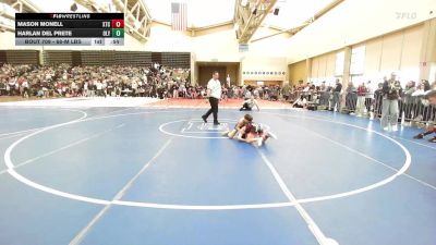 68-M lbs Round Of 32 - Mason Monell, Xtreme Wrestling vs Harlan Del Prete, Olympic