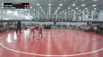 95 lbs Alysa Patel, New Jersey vs Kamyla Torres, South Carolina
