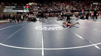 5A 106 lbs Cons. Round 3 - Cruz Knopp, Lakeland vs Jordan Dodge, Nampa