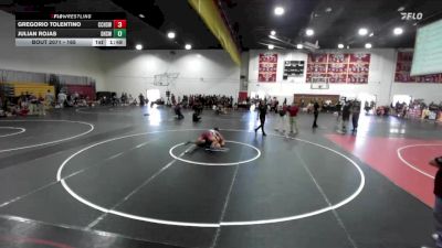 165 lbs Round 1 - Gregorio Tolentino, Calvary Chapel High School Wre vs Julian Rojas, Downey High School Wrestling