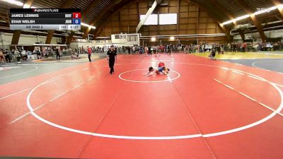 107B lbs Rr Rnd 2 - James Lemmis, Southside vs Evan Welsh, Journeymen Wrestling Club