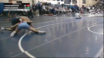 160 lbs Round Of 32 - Myles Burroughs, Northfield Mt. Hermon vs Rocco Zagorites, Loudoun County