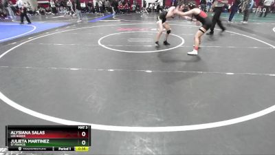 115 lbs Cons. Round 1 - Alysiana Salas, Los Banos vs Julieta Martinez, St Francis