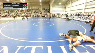 182 lbs Quarterfinal - Ryder Hoffschneider, CO vs Leeson Allen, GA
