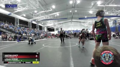 72 lbs Placement (4 Team) - Logan Dodge, Potentially Dangerous vs Jaxton Hyatt, Kansas Mayhem