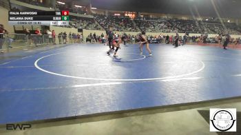 118 lbs Consi Of 16 #2 - Italia Karwoski, Tahlequah JH Girls vs Melania Duke, Sallisaw Lady Black Diamonds