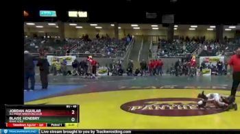 49 lbs 1st Place Match - Jordan Aguilar, All Phase Wrestling Club vs Blaise Henebry, Idaho Gold