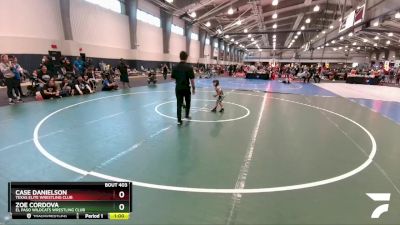 35 lbs Round 5 - Thomas Castaneda, El Paso Wildcats Wrestling Club vs Avianna De Leon, Takedown Elite Wrestling