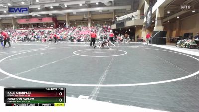 120 lbs Champ. Round 1 - Kale Sharples, Ogden`s Outlaws vs Graeson Swarm, Kearney Matcats