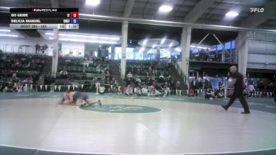 160 lbs Semifinal - Belicia Manuel, Unattached vs Bo Geibe, Indiana Tech