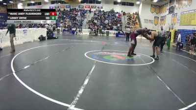 285 lbs Cons. Round 1 - Lenny Ortiz, Viera vs Marc Andy Fleurinord, Lake Worth